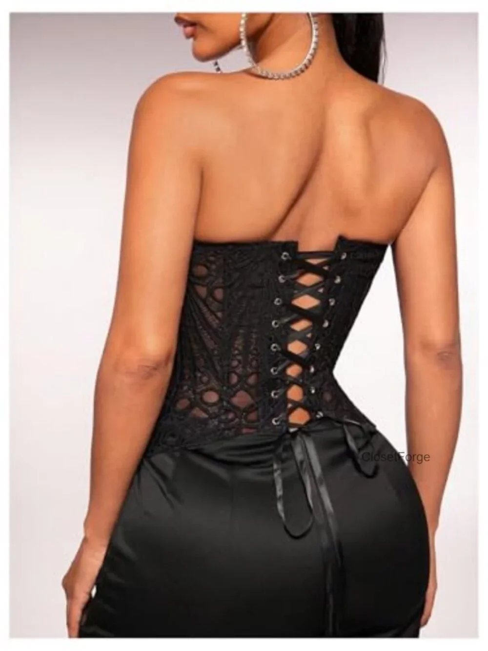 Strapless Corset Tube Top Y2K Going Out Club Top